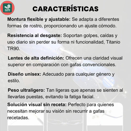 LENTES BIFOCALES TR90 - Mejor Visión y Protección contra Rayos UV400 - 50% Descuento