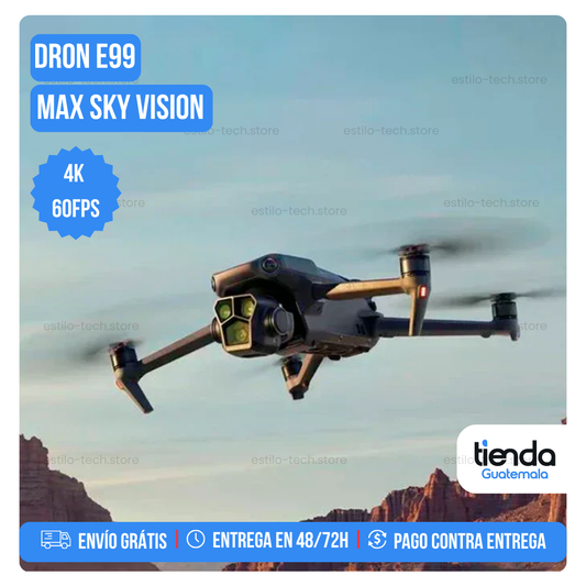 Dron E99 Max Sky Vision 4K + HELICES DE REPUESTO EXTRA