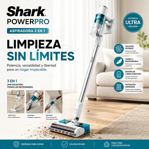 Clean Aqua Serie 3000 - Aspiradora 3 En 1 Blanca Home