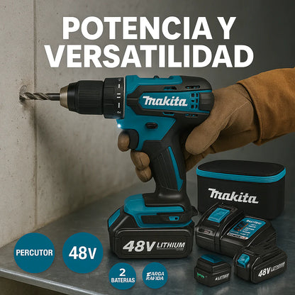 [2X1 OFERTA NAVIDAD] - KIT TALADRO INALÁMBRICO y IMPACTO + 26 ACCESORIOS TT + 2 BATERIAS REGALO