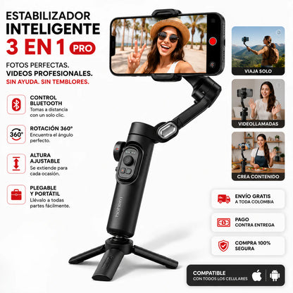 Trípode Pro para Celular con Control Bluetooth – Fotos y Videos Estables a Distancia